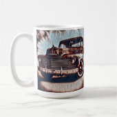 Rustic Grunge Truck - Een  schoonheid Koffiemok (Links)