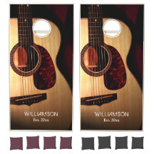 Rustic Guitar Country Music/Family Name Est