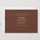 Rustic Guitar Invitation Kaart (Achterkant)