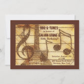Rustic Guitar Invitation Kaart (Voorkant)