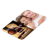 Rustic Guitar Music Country Modern slaat de datum  Magneet (Linkerzijde)