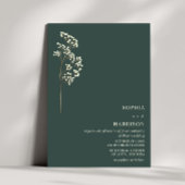 Rustic Gypsophila Emerald Fall Wedding 2 Kaart