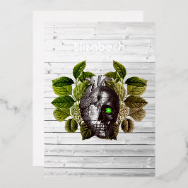 Rustic Halloween Gothic Witchwood Fantasy Folie Uitnodiging