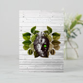 Rustic Halloween Gothic Witchwood Fantasy Folie Uitnodiging (Staand Voorkant)