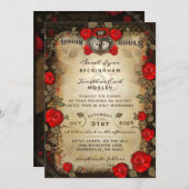 Rustic Halloween Wedding - Informatie over ontvang Kaart (Voorkant / Achterkant)