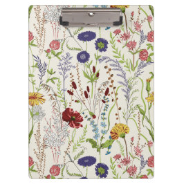 Rustic Hand-Drawn Meadow Wildflower Klembord
