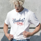 Rustic Hand Drawn Presidents Day Typography Art T-shirt