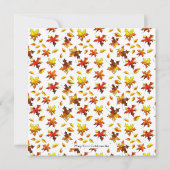 Rustic Hand-Illustrated Thanksgiving Dinner Kaart (Achterkant)