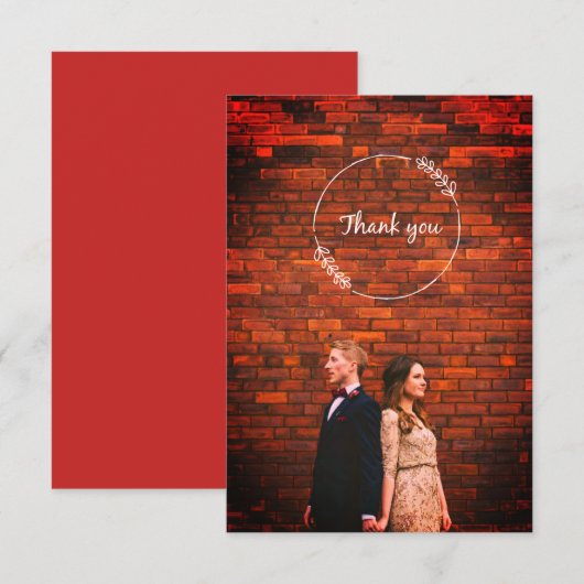 Rustic Hand Lettering Foto Afstuderen Hartelijk da Informatiekaartje (Voorkant / Achterkant)