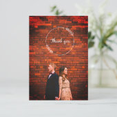 Rustic Hand Lettering Foto Afstuderen Hartelijk da Informatiekaartje (Staand voorkant)