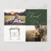 Rustic Hand Lettering Foto Weddenschap Hartelijk d Briefkaart (Voorkant)