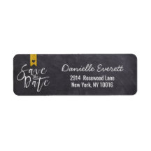 Rustic Handgeschreven sparen het Adres van het Man