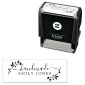 Rustic Handmade Business Zelfinktende Stempel (In situ)