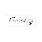 Rustic Handmade Business Zelfinktende Stempel (Design)
