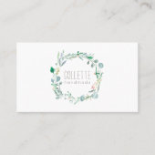 Rustic Handmade Greenery Visitekaartje (Voorkant)