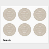 Rustic Handmade Lavender Soap Gray Ronde Sticker (Vel)