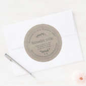Rustic Handmade Lavender Soap Kraft Paper Ronde Sticker (Envelop)