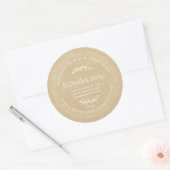 Rustic Handmade Lavender Soap Kraft Paper Ronde Sticker (Envelop)