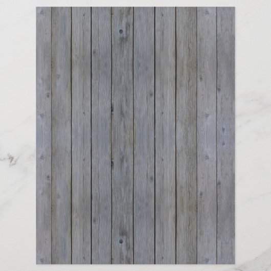 Rustic Handyman Grey Wood  Bouw Flyer (Achterkant)