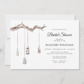 Rustic Hanging Lantern Vrijgezellenfeest Kaart (Voorkant)