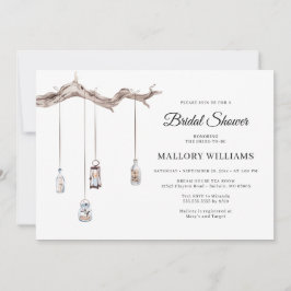 Rustic Hanging Lantern Vrijgezellenfeest Kaart