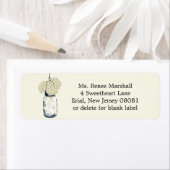 Rustic Hanging Mason Jar Hydrangeas Etiket (Insitu)