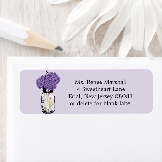 Rustic Hanging Mason Jar Hydrangeas Etiket (Insitu)