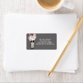 Rustic Hanging Mason Jar Wedding Etiket (Insitu)