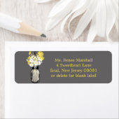 Rustic Hanging Mason Jar Wedding Etiket (Insitu)