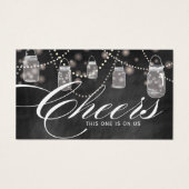 Rustic Hanging Mason Jars Tickets - Pak van 100 Visitekaartjes (Voorkant)