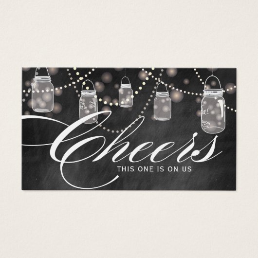 Rustic Hanging Mason Jars Tickets - Pak van 100 Visitekaartjes (Voorkant)