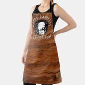 Rustic Happy Campers Familienaam Tent Pine Trees Schort (Insitu)