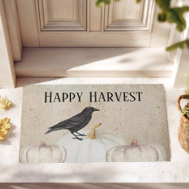 Rustic Happy Harvest Pumpkin Deurmat
