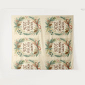 rustic happy new year 2026 party backdrop wandkleed (Voorkant (horizontaal))