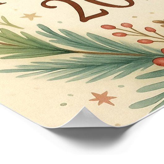 rustic happy new year wall poster (Hoek)