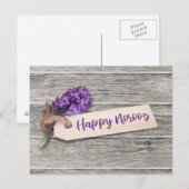 Rustic Happy Norooz Hyacinth - Briefkaart (Voorkant / Achterkant)