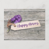 Rustic Happy Norooz Hyacinth - Briefkaart (Voorkant)