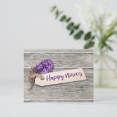 Rustic Happy Norooz Hyacinth - Briefkaart (Staand voorkant)