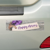 Rustic Happy Norooz Hyacinth - Bumper Sticker (Op auto)