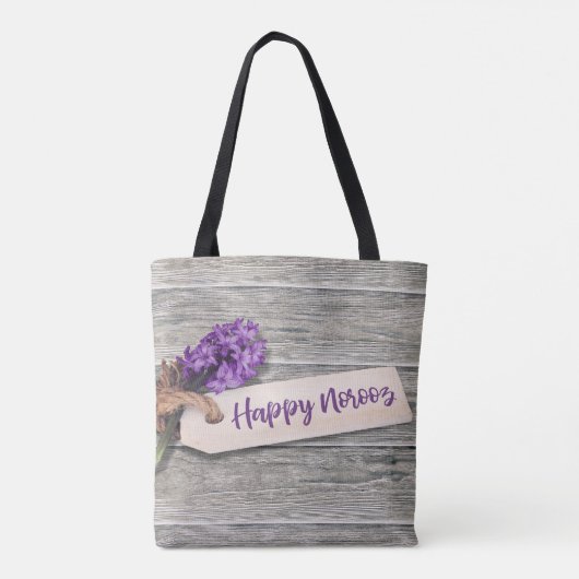 Rustic Happy Norooz Hyacinth - Canvas tas (Achterkant)