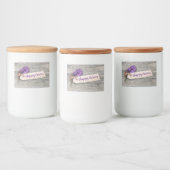 Rustic Happy Norooz Hyacinth - Etiket voor voedsel (Flessen)