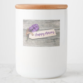 Rustic Happy Norooz Hyacinth - Etiket voor voedsel