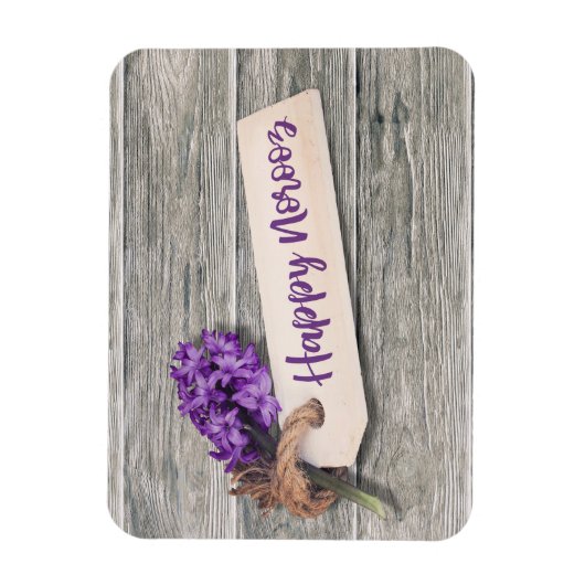 Rustic Happy Norooz Hyacinth - Flexible Magnet Magneet (Verticaal)