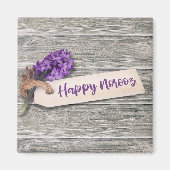 Rustic Happy Norooz Hyacinth - Magnet (Voorkant)