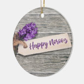 Rustic Happy Norooz Hyacinth - Ornament (Links)