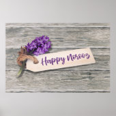 Rustic Happy Norooz Hyacinth - Poster (Voorkant)