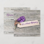 Rustic Happy Norooz Hyacinth - Uitnodiging (Voorkant / Achterkant)