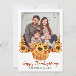 Rustic Happy Thanksgiving Family Foto