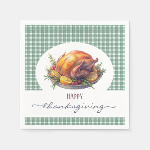 Rustic Happy Thanksgiving Servet