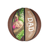 Rustic Happy Vaderdag Best Pap Ever Photo Basketbal (Verticaal)